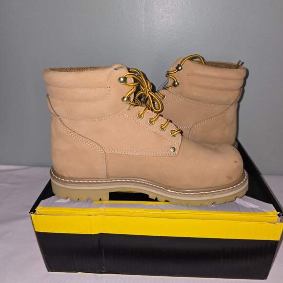 Lehigh Safety Steel Toe Work Boots 5030; Men's 9.5D, Tan, New in Box - Picture 6 of 10